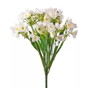 Narcisový hodvábny zväzok, výška 47cm - Biela