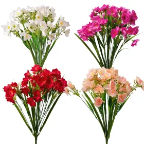 Narcisový hodvábny zväzok, výška 47cm - 24-kusový mix