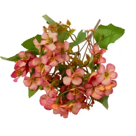   Zväzok hodvábnych kvetov s drobnými kvetmi, výška 28cm - Oranžová