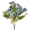 Zväzok hodvábnych kvetov s drobnými kvetmi, výška 28cm - Modrá