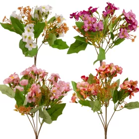   Zväzok hodvábnych kvetov s drobnými kvetmi, výška 28cm - 60-kusový mix