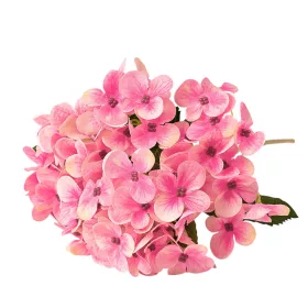   Hortenzia hodvábny zväzok, výška 34cm - Broskyňová / Ružová