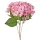 Hortenzia hodvábny zväzok, výška 34cm - Svetloružová