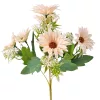 Gerbera hodvábny zväzok, výška 29cm - Ecru
