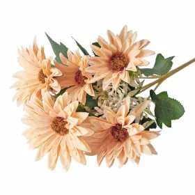 Gerbera hodvábny zväzok, výška 29cm - Krémová