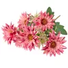 Gerbera hodvábny zväzok, výška 29cm - Tmavoružová