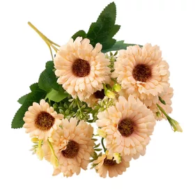 Zväzok hodvábnych kvetov, výška 33cm - Krémová