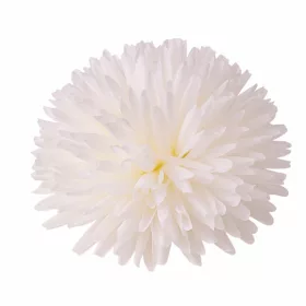 Chryzantéma hodvábna hlava, priemer 21cm - Biela