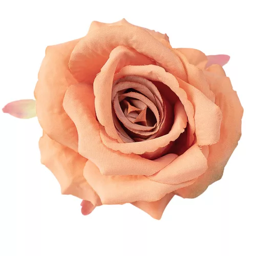 Ruža hodvábna hlava, priemer 9cm - Broskyňová