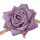 Ruža hodvábna hlava, priemer 9cm - Tmavofialová
