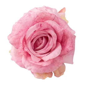 Ruža hodvábna hlava, priemer 11cm - Ružová
