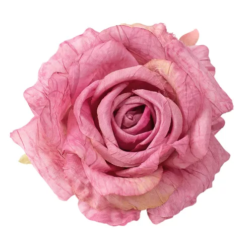 Ruža hodvábna hlava, priemer 11cm - Tmavoružová