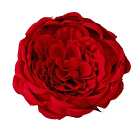 Anglická ruža hodvábna hlava, priemer 10.5cm - Červená