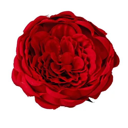 Anglická ruža hodvábna hlava, priemer 10.5cm - Červená