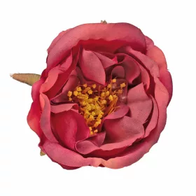 Pivonka hodvábna hlava, priemer 7cm - Fialovoružová