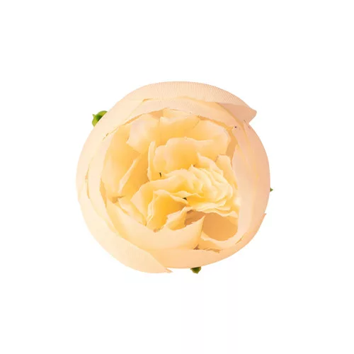 Hlava hodvábneho kvetu Buttercup, 3cm - Krémová