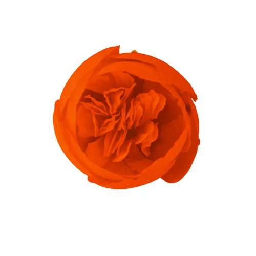 Hlava hodvábneho kvetu Buttercup, 3cm - Oranžová