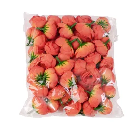 Hlava hodvábneho kvetu Buttercup, 3cm - Oranžová