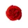 Hlava hodvábneho kvetu Buttercup, 3cm - Červená