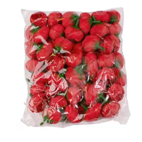 Hlava hodvábneho kvetu Buttercup, 3cm - Červená