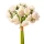 Zväzok hodvábnych kvetov Buttercup, 24 hláv, výška 28cm - Biela