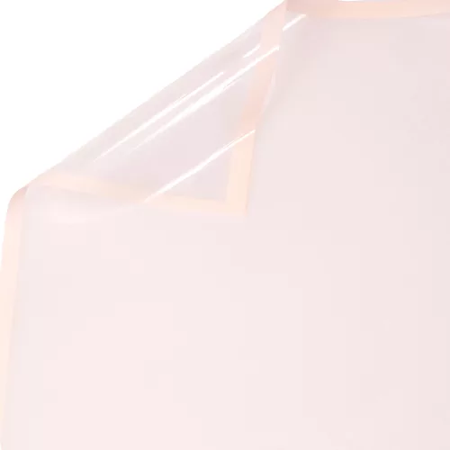 Transparentná fólia hárok s púdrovým ružovým rámom 57 x 57cm, 20ks.