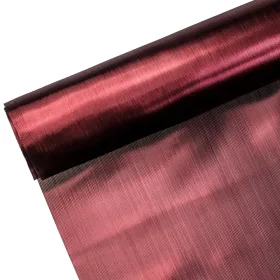 Lesklá organza 36cm x 5m - Fialovo-čierna