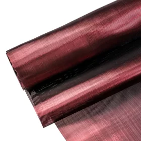 Lesklá organza 36cm x 5m - Fialovo-čierna