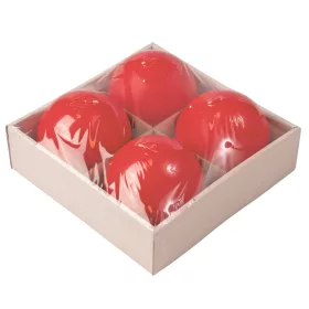 Adventná sada guľatých sviečok, 8cm - Matná červená