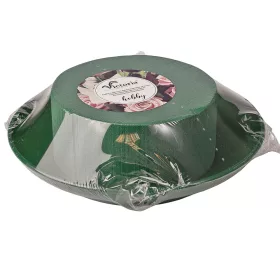   Ciotola midi DIY - mokrá aranžérska pena v zelenej miske, Ø 19 (Ø 12) x 6cm