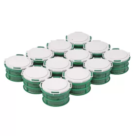   Minideco - 12ks samolepiaca mokrá aranžérska pena, priemer: 5cm