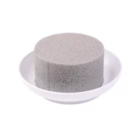   Ciotola mini DIY - suchá aranžérska pena v bielej miske, Ø 12 (Ø 8) x 5cm