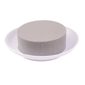   Ciotola maxi DIY - suchá aranžérska pena v bielej miske, Ø 27 (Ø 17) x 8cm