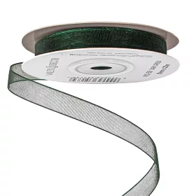 Organza stuha 10mm x 20m - Tmavozelená