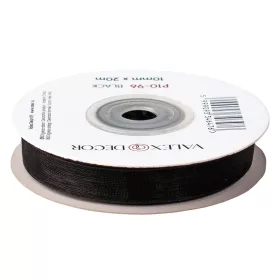 Organza stuha 10mm x 20m - Čierna