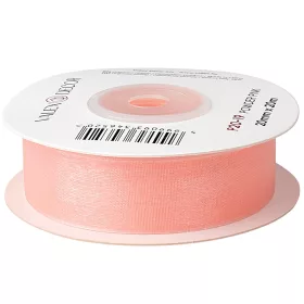 Organza stuha 20 mm x 20 m - Púdrová ružová