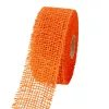 Jutová stuha 5cm x 9m - Oranžový