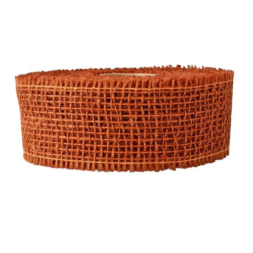 Jutová stuha 5cm x 9m - Svetlohnedá