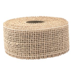 Jutová stuha 5cm x 9m - Prírodná