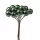 Bobuľový dekoračný pick, 12 stoniek, 10cm vysoký - Tmavozelený