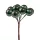 Bobuľový dekoračný pick ⌀ 1.9 cm, 12 stoniek, 11cm vysoký - Tmavozelený