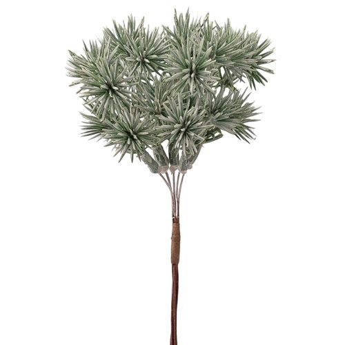 Bodliakový dekoratívny zväzok, priemer 2 cm, 6-stonkový, výška 14 cm – Zelený