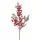 Zimná dekoratívna vetva s červenými bobuľami, borovicou a eukalyptovými listami, 49 cm vysoká