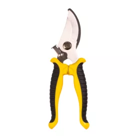   Nerezové záhradnícke nožnice s ergonomickými protišmykovými rúčkami a presne brúsenou čepeľou, 19 cm