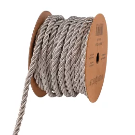 Dekoračná šnúrka 5 mm x 5 m - Metalická strieborná