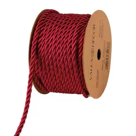 Dekoračná šnúrka 3 mm x 10 m - Lesklá bordová