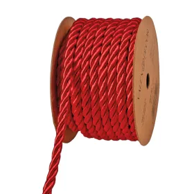 Dekoračná šnúrka 5 mm x 5 m - Lesklá červená