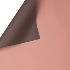   Dvojfarebný fóliový hárok 58x58cm, 20ks - Svetloružová / Sivá