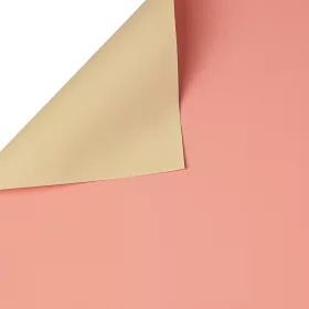   Dvojfarebný fóliový hárok 58x58cm, 20ks - Svetlozelená / Púdrovoružová