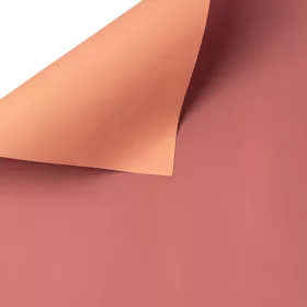   Dvojfarebný fóliový hárok 58x58cm, 20ks - Fialovoružová / Broskyňová